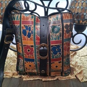 Patricia Nash Colorful Floral Crossbody Bag